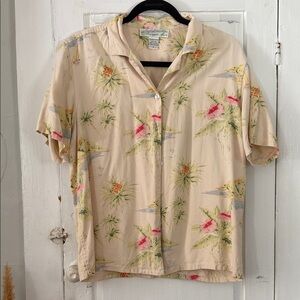 Vintage Floral Camp Shirt